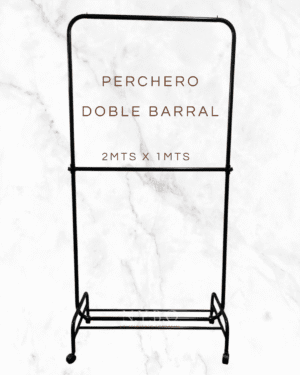 Perchero c/porta zapato 1M x 2M doble barral