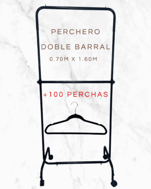 Perchero + Perchas Terciopelo