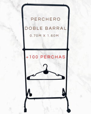 Perchero + Perchas Plásticas