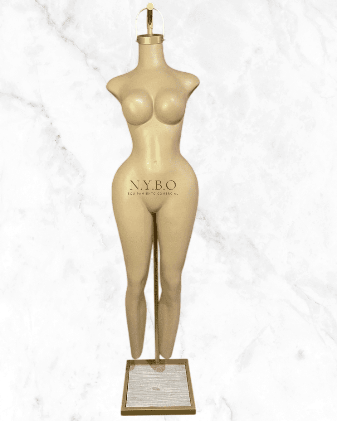 Maniquí Curvy Colgante - Base Dorada - Image 3