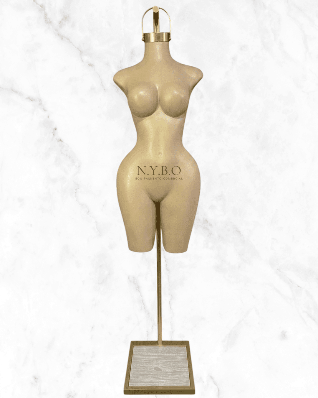 Maniquí Curvy Colgante - Base Dorada - Image 2