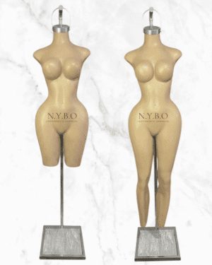 Maniquí Curvy Colgante - Base Gris Espacial