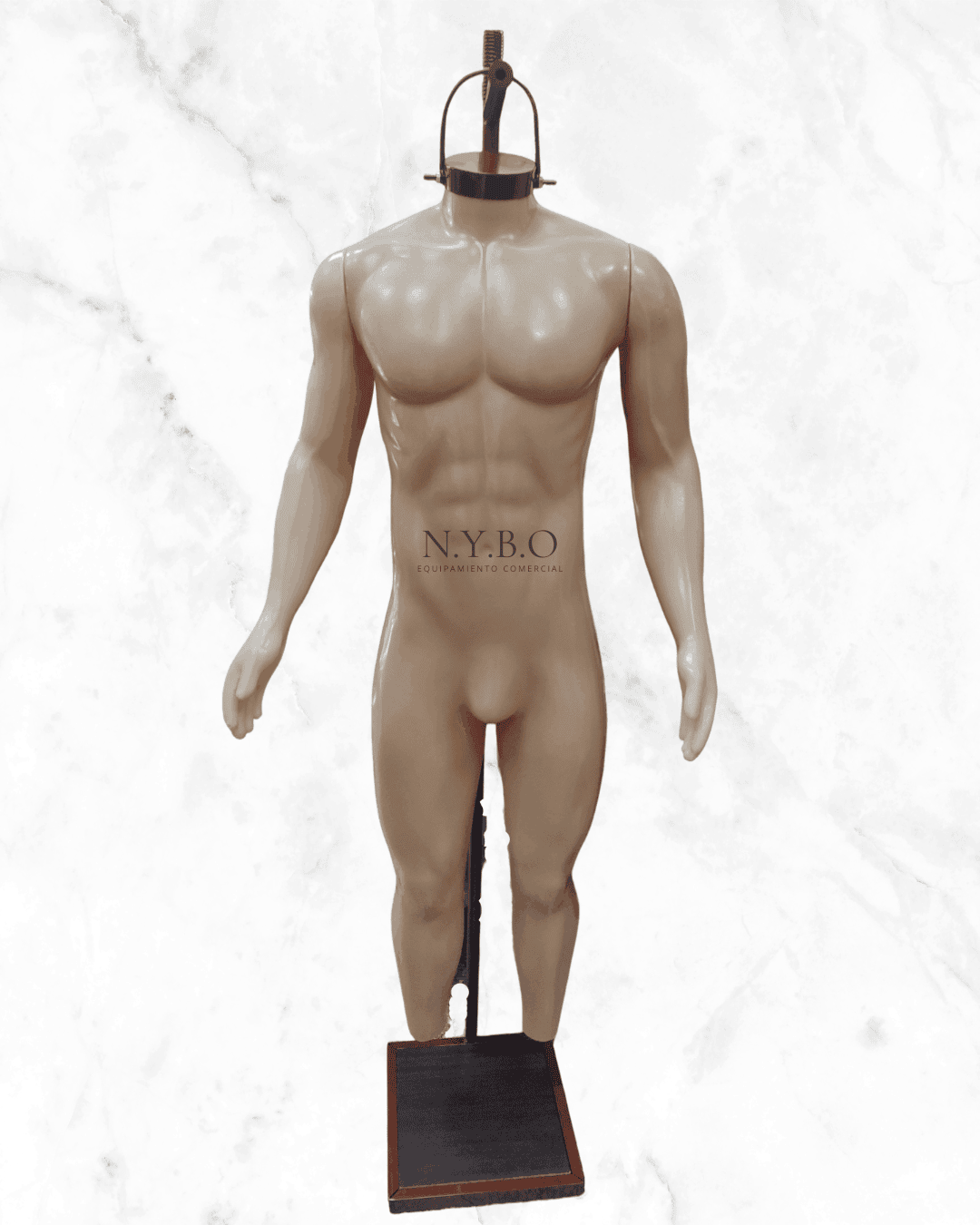 Maniquí Colgante Hombre - Base Marrón
