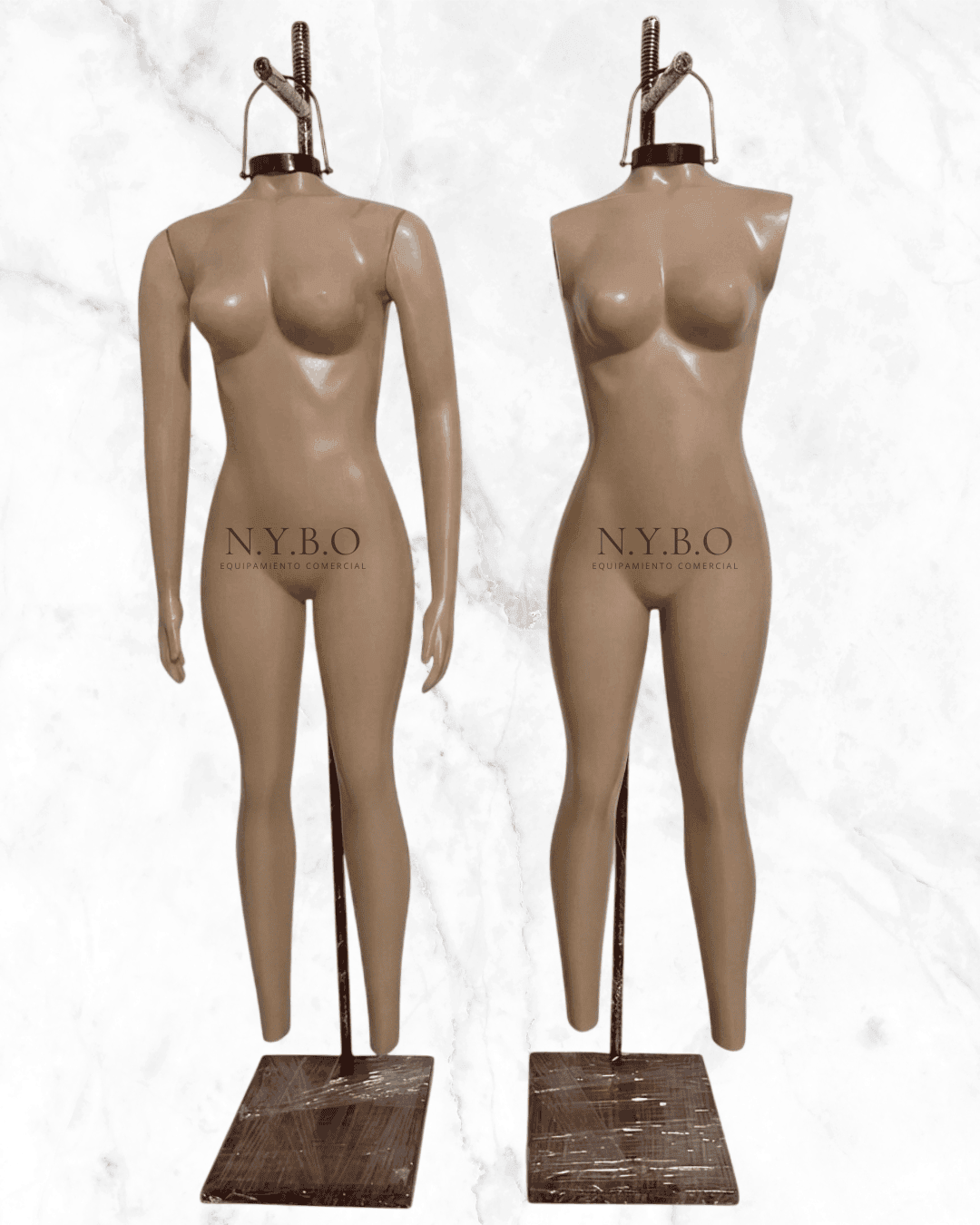 Maniquí Colgante Dama - Base Marrón