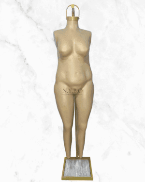 Maniquí Dama colgante Plus Size - Base Dorada