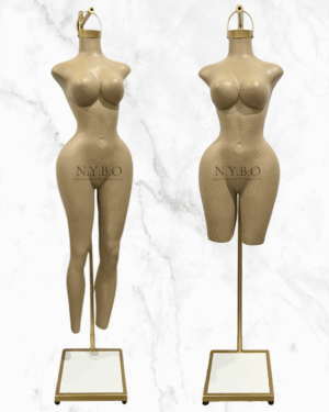 Maniquí Curvy Colgante - Base Oro